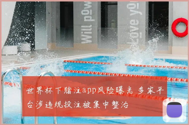 世界杯下赌注app风险曝光 多家平台涉违规投注被集中整治
