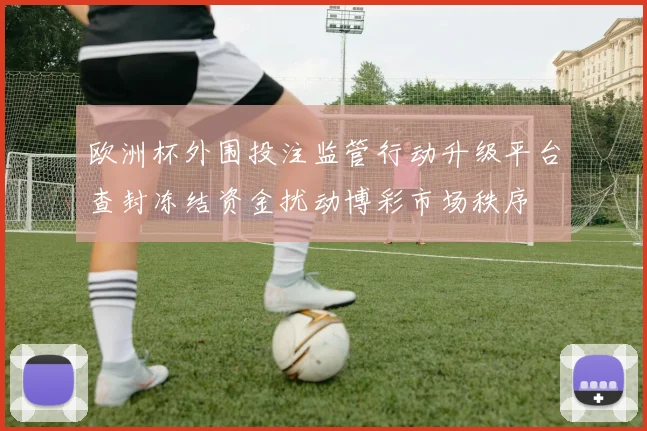 欧洲杯外围投注监管行动升级平台查封冻结资金扰动博彩市场秩序